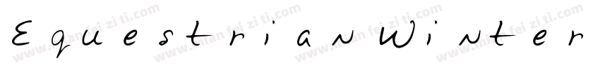 Equestrian Winter字体转换